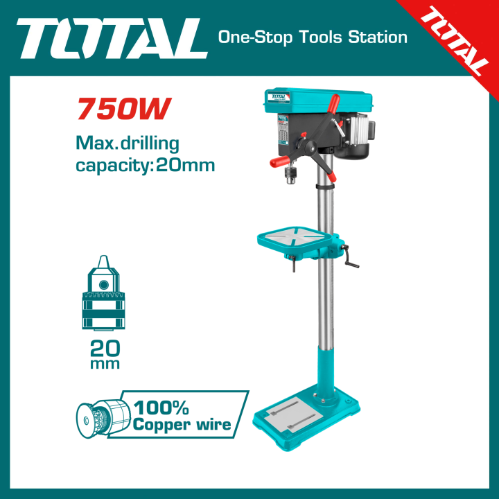 Total DRILL PRESS 750W-TDP207505