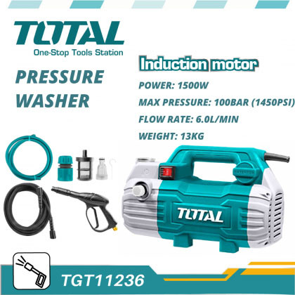Total 1500w High Pressure Washer