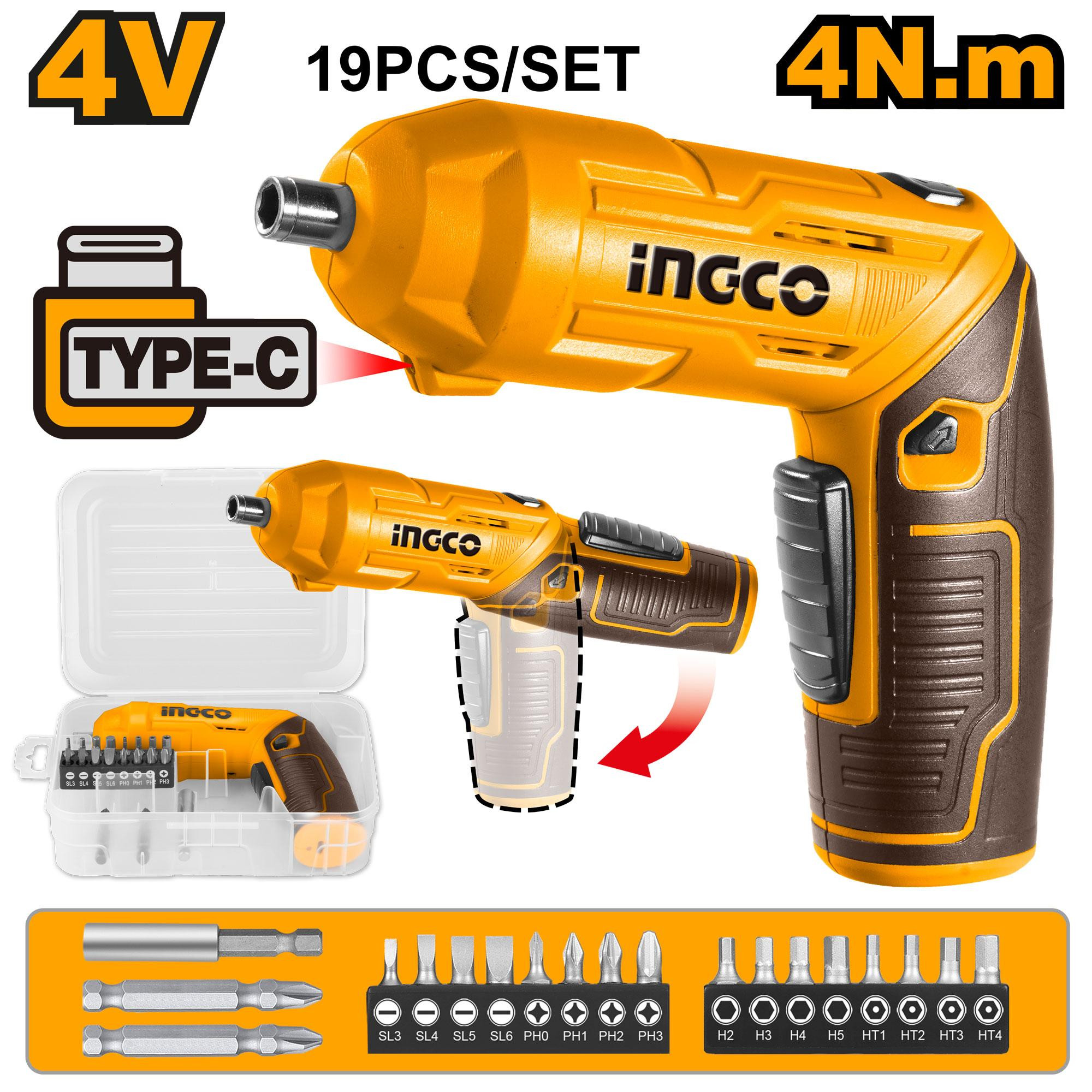 Ingco LI-ION CORDLESS SCREWDRIVER 4V-CSDLI0442
