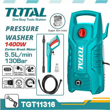 Total 1400w High Pressure Washer