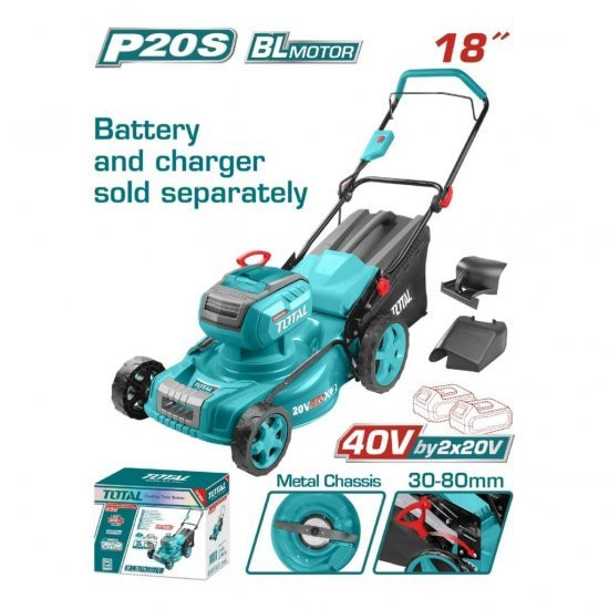 Total Lithium-Ion lawn mower 40V-TLMLI20185